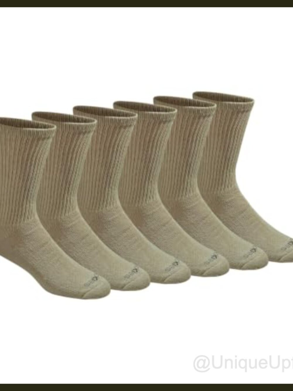 Men's Dri-Tech Moisture Control Crew Socks Arch Compression 6 Pairs